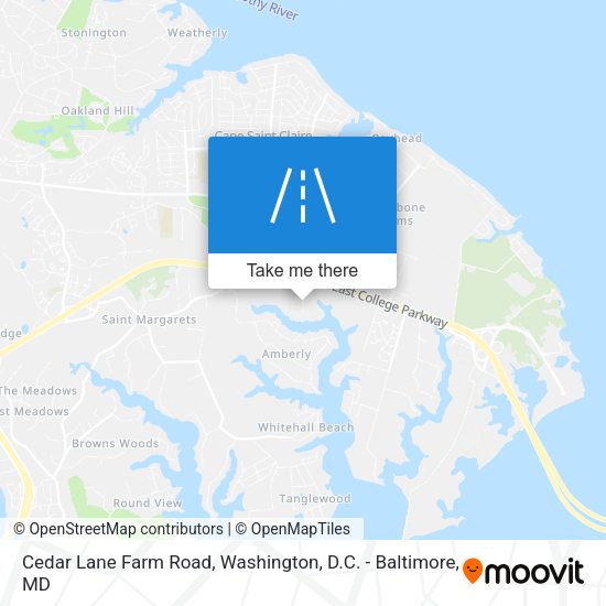 Cedar Lane Farm Road map