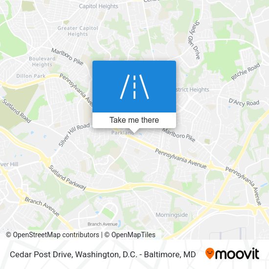 Mapa de Cedar Post Drive