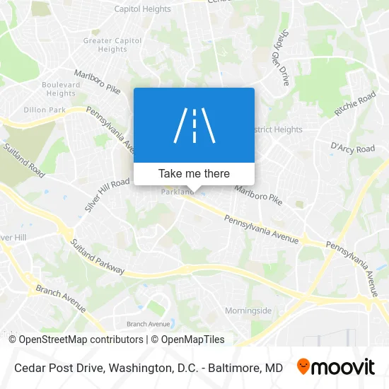 Cedar Post Drive map