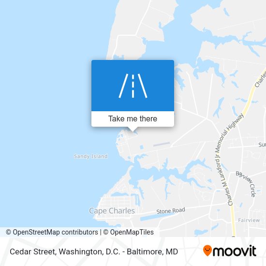 Cedar Street map