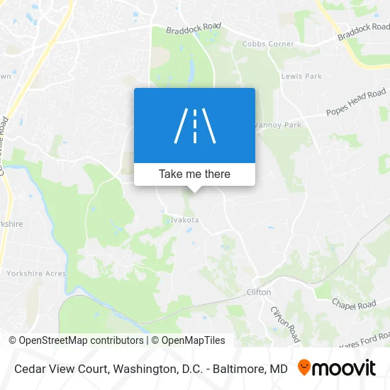 Cedar View Court map