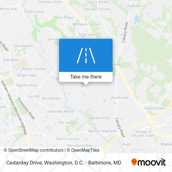 Mapa de Cedarday Drive