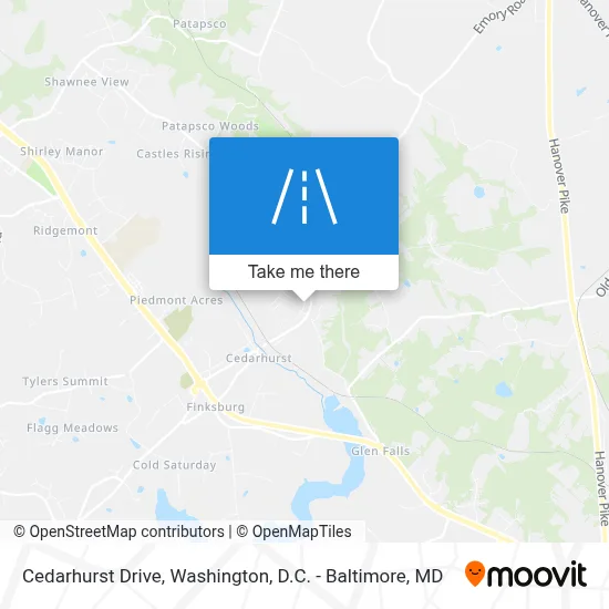 Cedarhurst Drive map