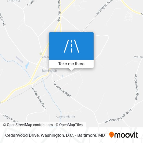 Cedarwood Drive map