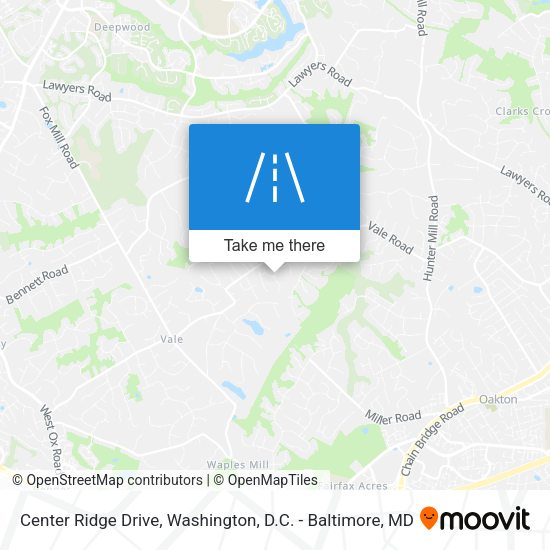 Center Ridge Drive map