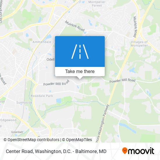 Center Road map