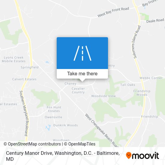 Century Manor Drive map