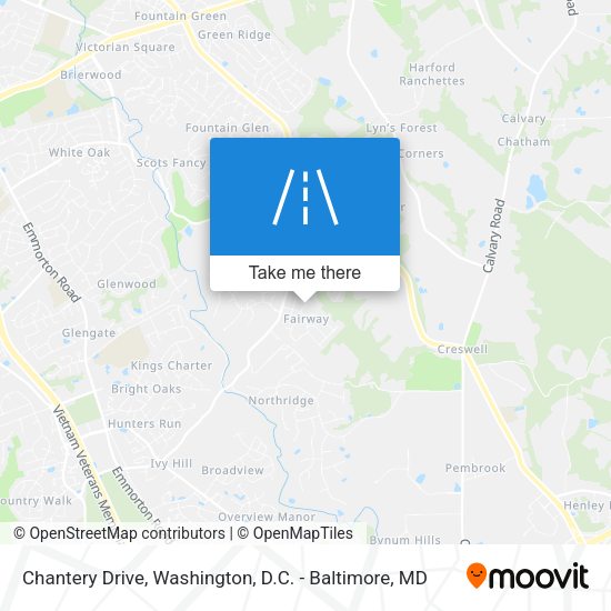 Chantery Drive map