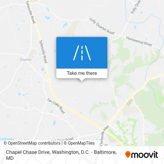 Chapel Chase Drive map
