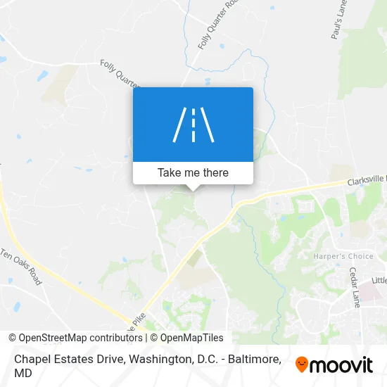 Chapel Estates Drive map