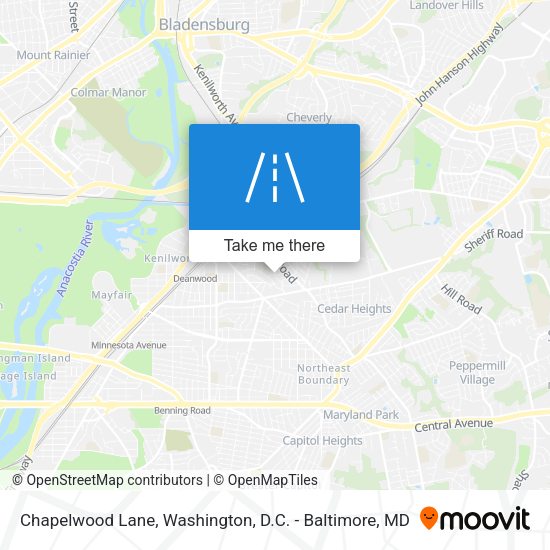 Chapelwood Lane map