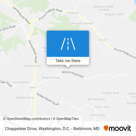 Chappelear Drive map