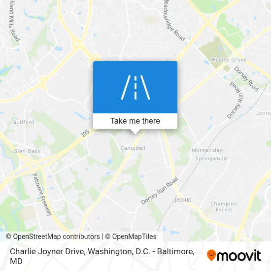 Charlie Joyner Drive map