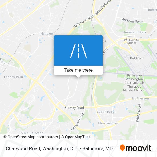 Charwood Road map