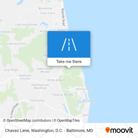 Chavez Lane map