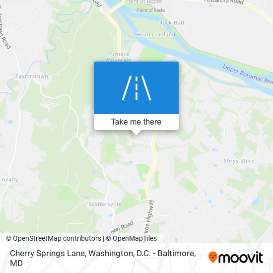 Cherry Springs Lane map