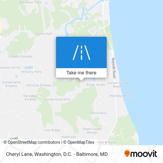 Mapa de Cheryl Lane