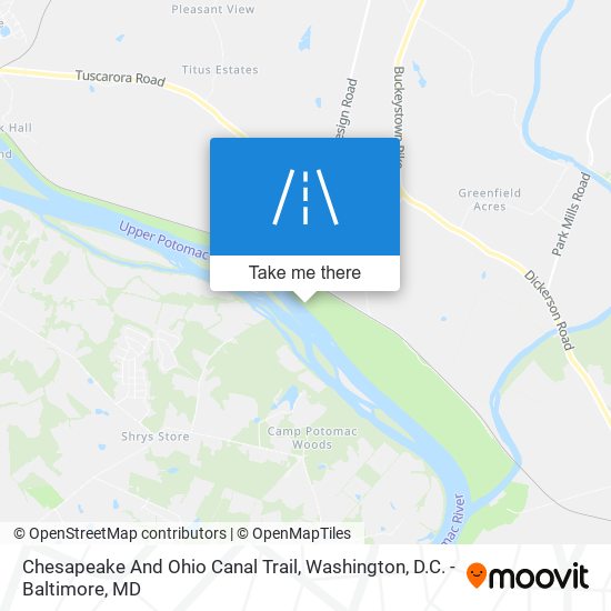 Mapa de Chesapeake And Ohio Canal Trail