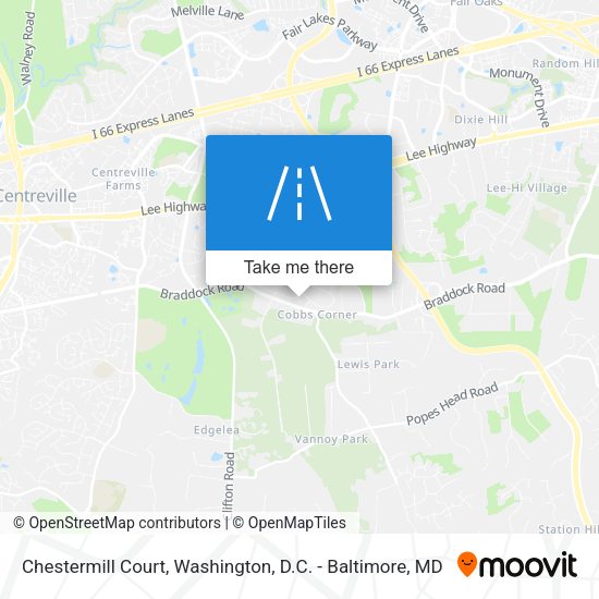Mapa de Chestermill Court