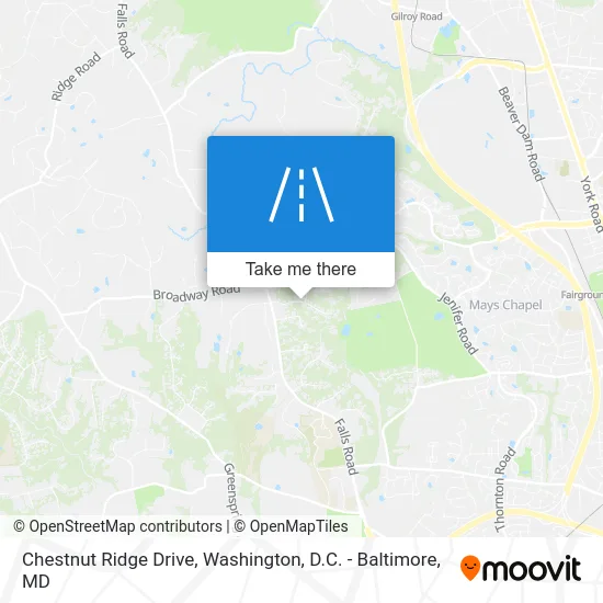 Chestnut Ridge Drive map