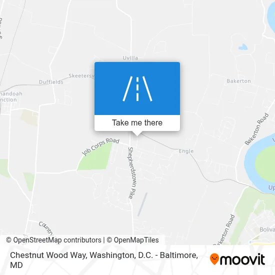 Chestnut Wood Way map