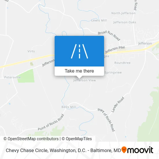 Chevy Chase Circle map