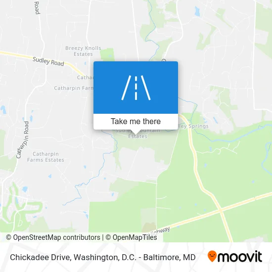 Chickadee Drive map