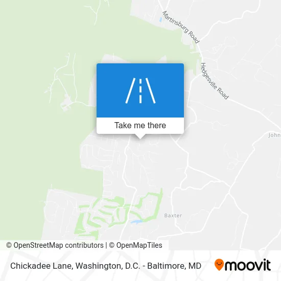 Chickadee Lane map