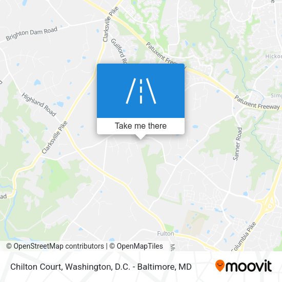 Mapa de Chilton Court