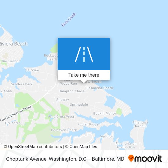 Mapa de Choptank Avenue