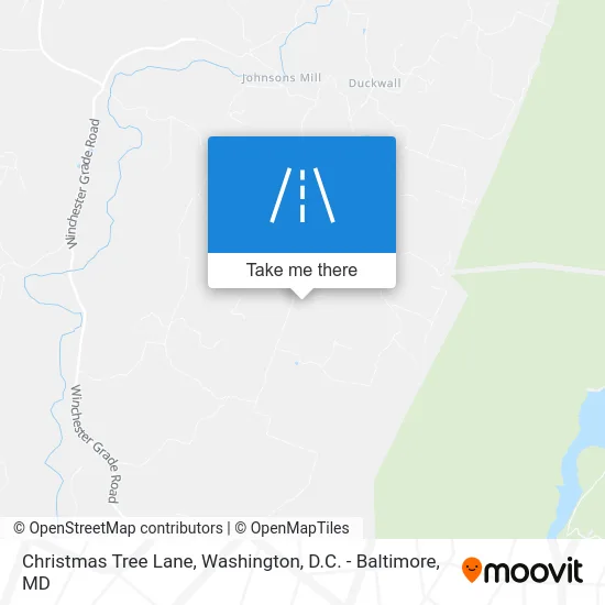 Christmas Tree Lane map
