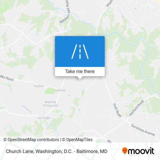 Church Lane map