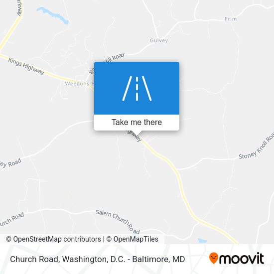 Church Road map