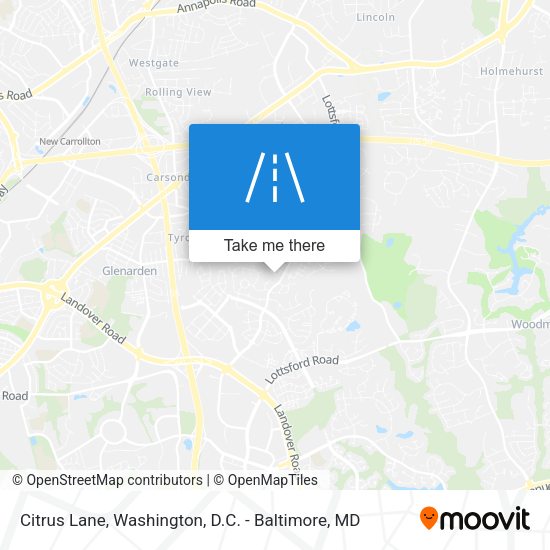 Citrus Lane map