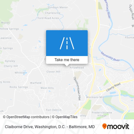 Claiborne Drive map