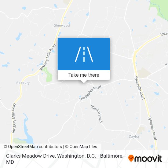 Clarks Meadow Drive map