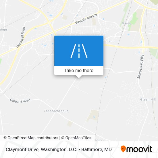 Claymont Drive map