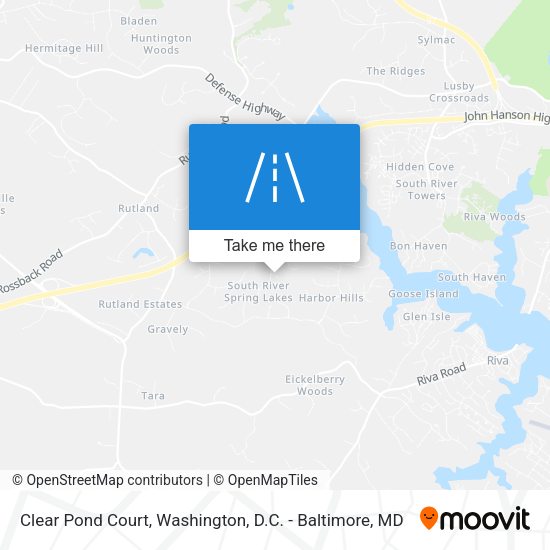 Clear Pond Court map