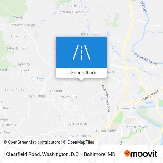 Mapa de Clearfield Road
