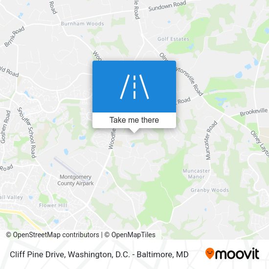 Cliff Pine Drive map