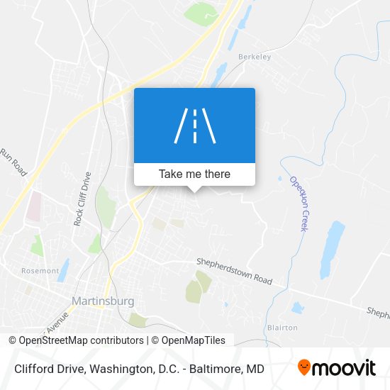 Clifford Drive map