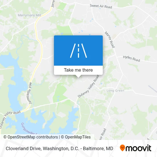 Cloverland Drive map