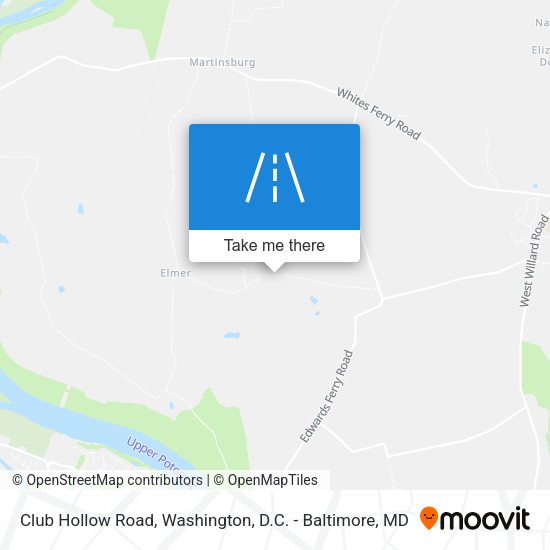 Club Hollow Road map