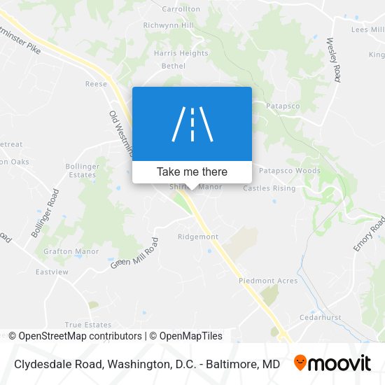 Mapa de Clydesdale Road