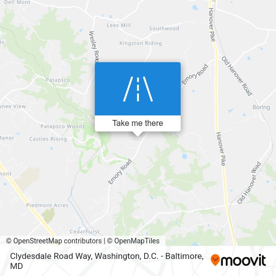 Mapa de Clydesdale Road Way