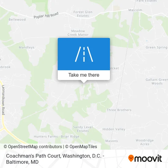 Coachman's Path Court map