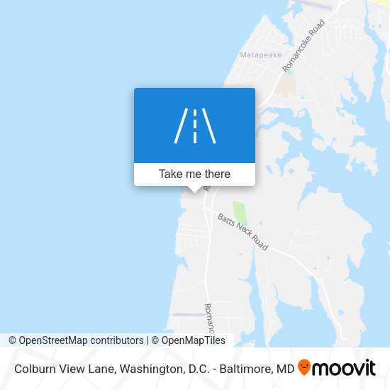 Colburn View Lane map