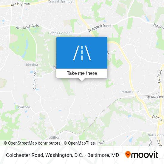 Colchester Road map