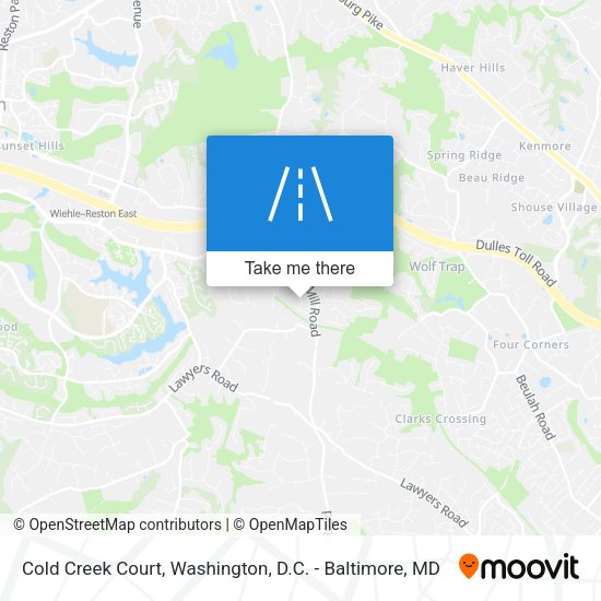 Cold Creek Court map