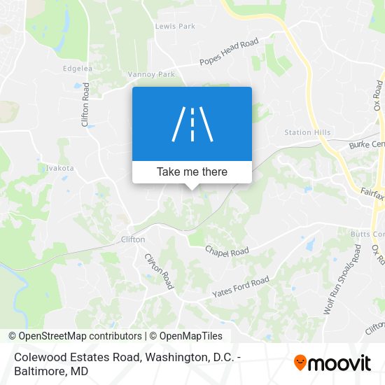 Colewood Estates Road map